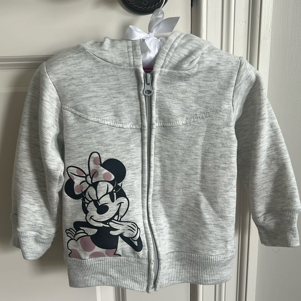 Disney Minnie Mouse Toddler Hoodie sweatshirt - size 18mo!